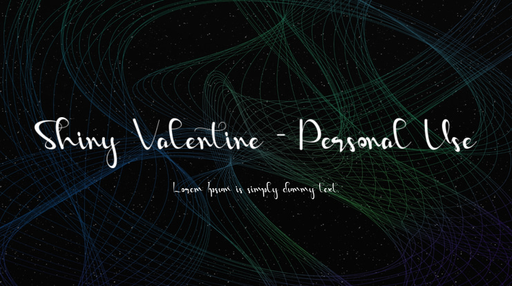 Shiny Valentine - Personal Use Font