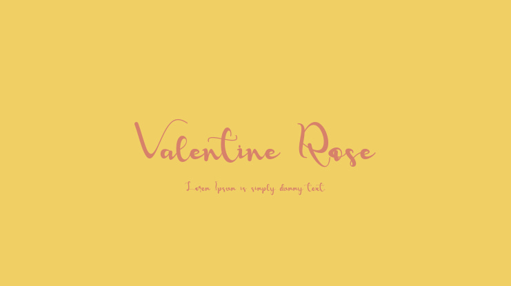 Valentine Rose Font