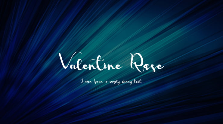 Valentine Rose Font