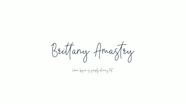 Brittany Amastry Font