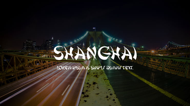 Shanghai Font