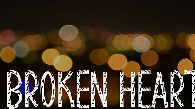 Broken Heart Font