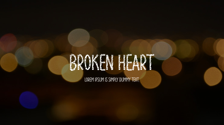Broken Heart Font