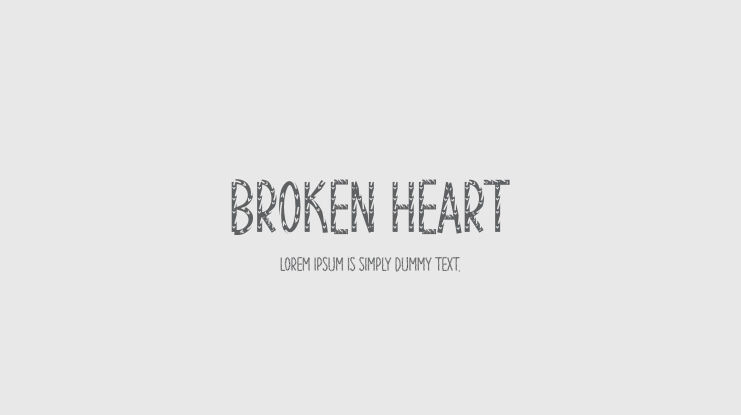 Broken Heart Font