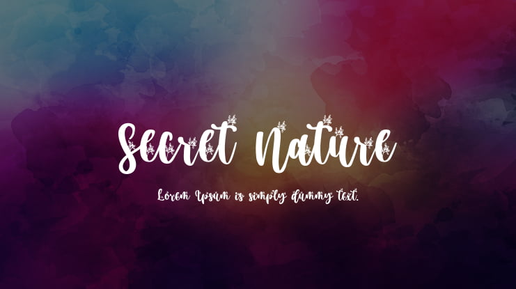 Secret Nature Font