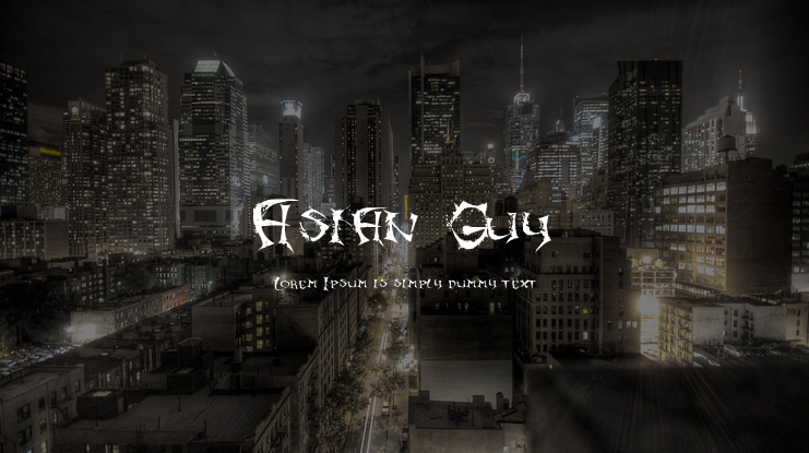 Asian Guy Font