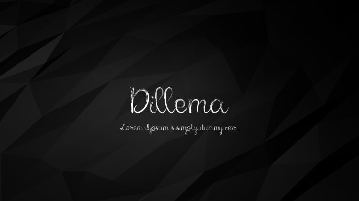 Dillema Font