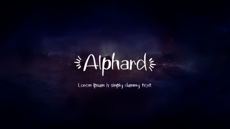 Alphard Font