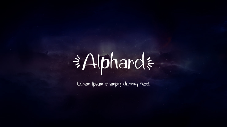 Alphard Font