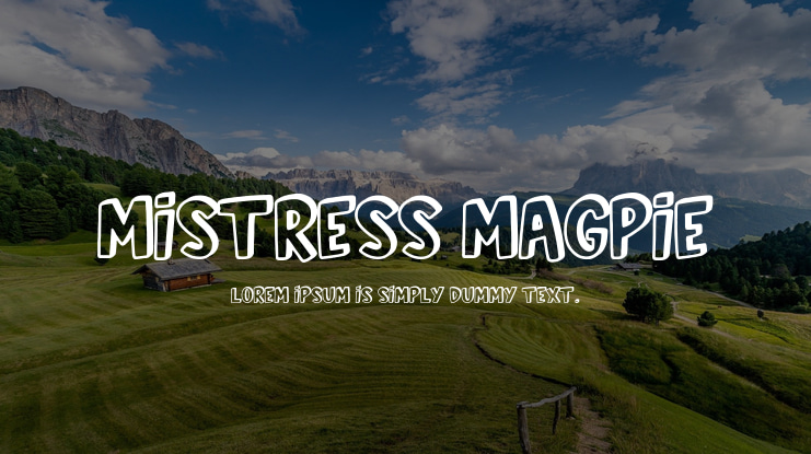 Mistress Magpie Font