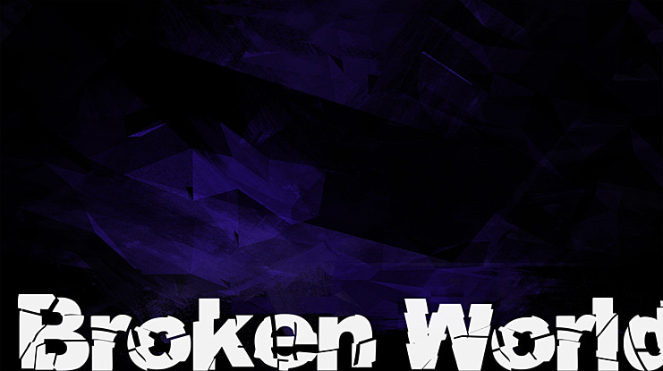 Broken World Font