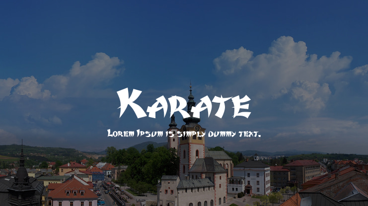 Karate Font