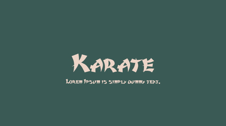 Karate Font