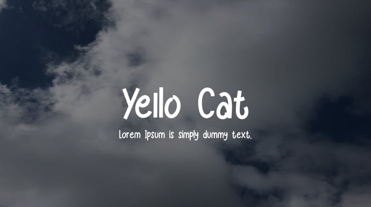 Yello Cat Font