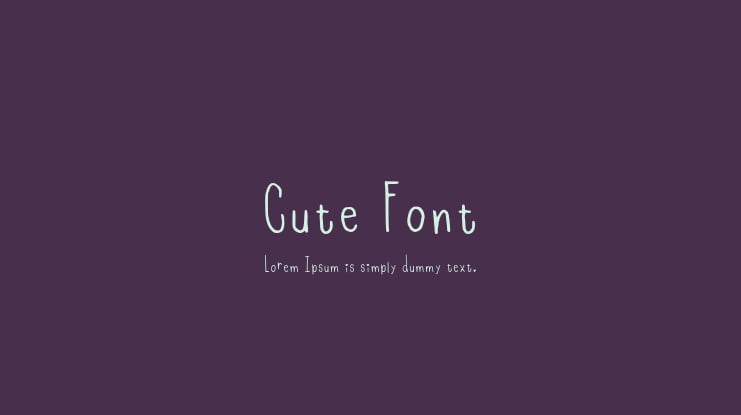 Cute Font
