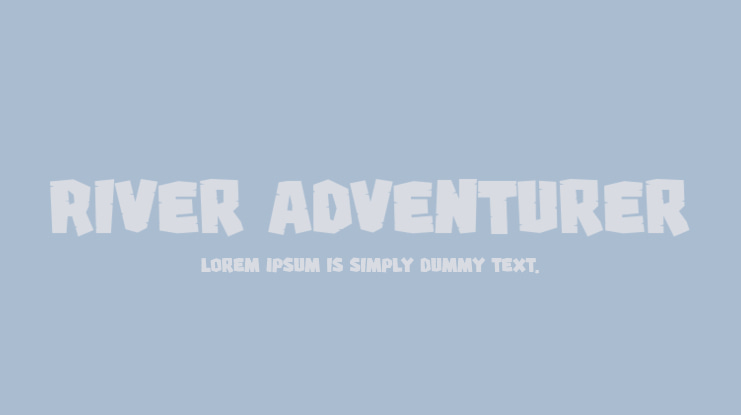 River Adventurer Font