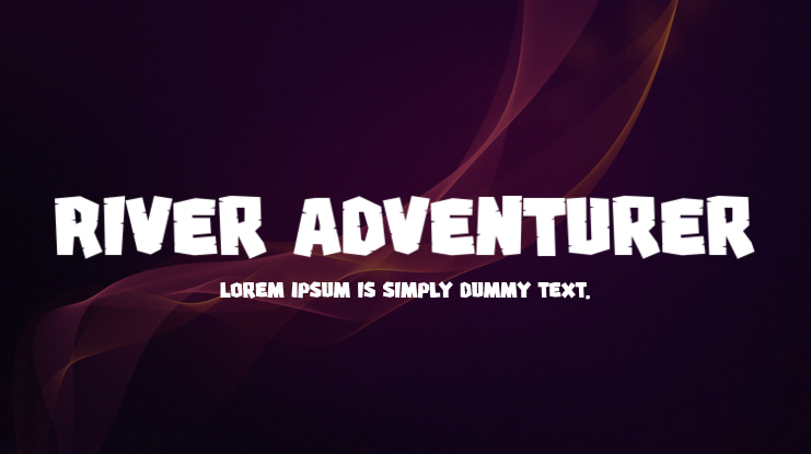 River Adventurer Font