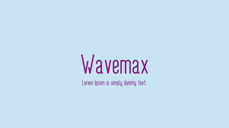 Wavemax Font