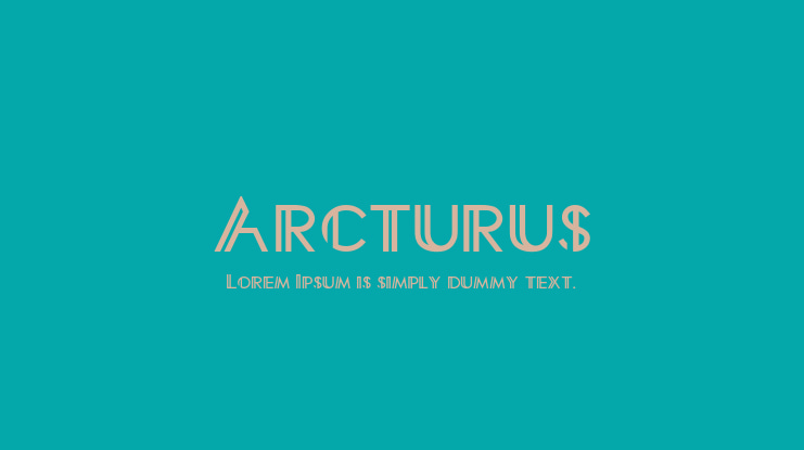 Arcturus Font