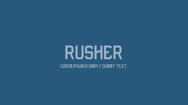 rusher Font