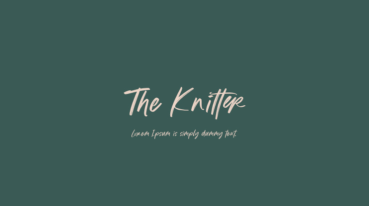 The Knitter Font