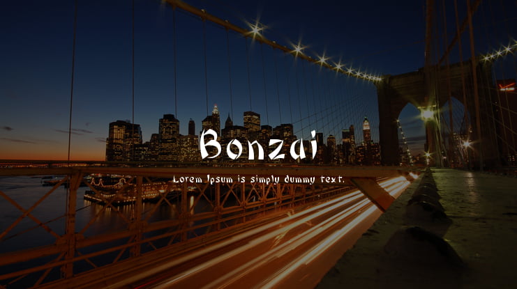 Bonzai Font