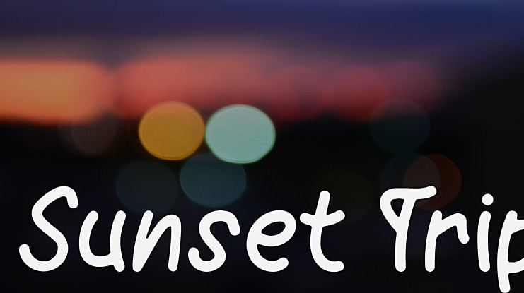 Sunset Trip Font