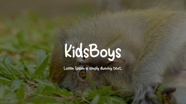 KidsBoys Font