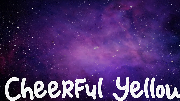 Cheerful Yellow Font