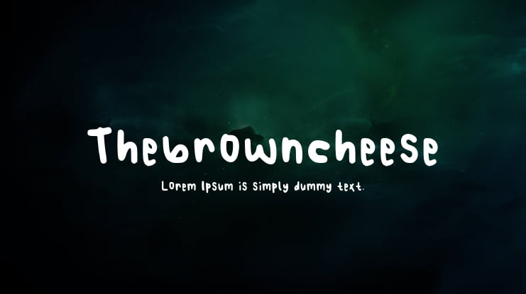 Thebrowncheese Font