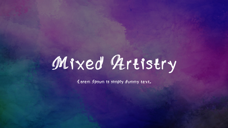 Mixed Artistry Font