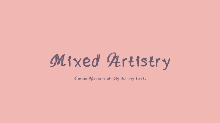 Mixed Artistry Font