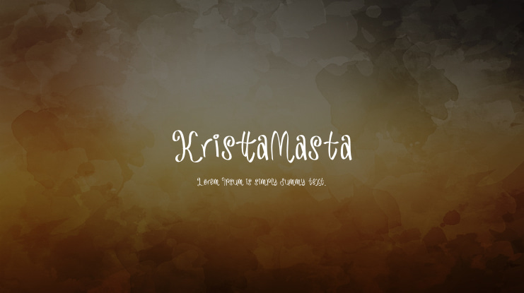 KristtaMasta Font