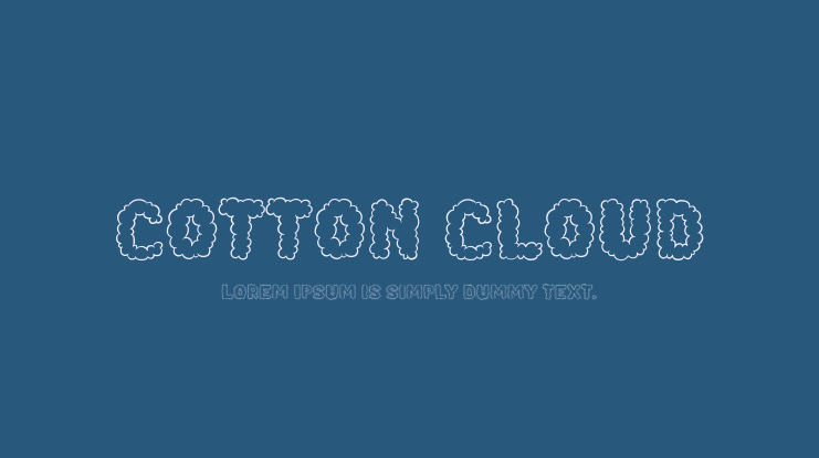 Cotton Cloud Font