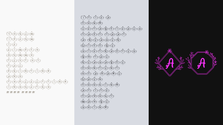 Heleny Monogram Font