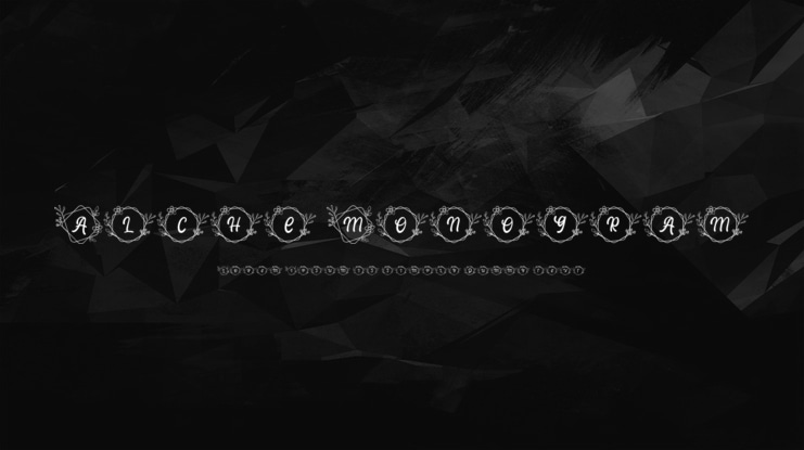 Alche Monogram Font