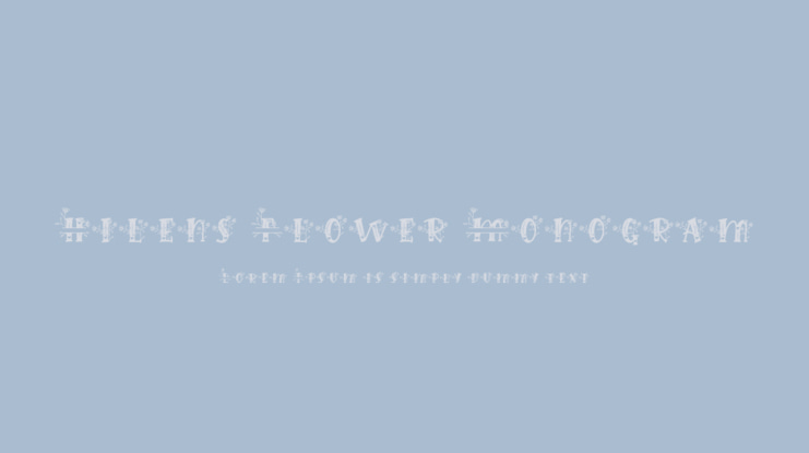 Hilens Flower Monogram Font
