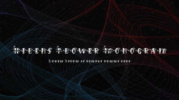 Hilens Flower Monogram Font