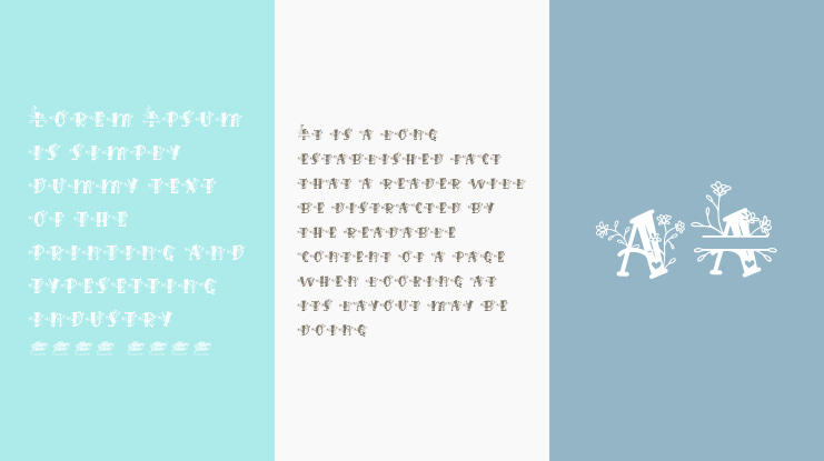 Hilens Flower Monogram Font