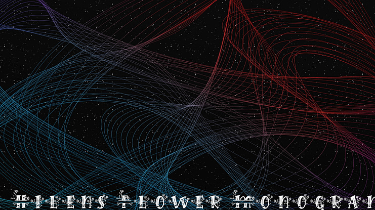 Hilens Flower Monogram Font