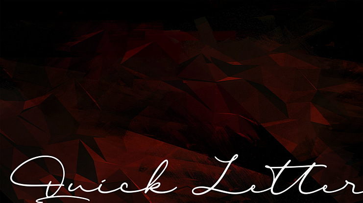 Quick Letter Font