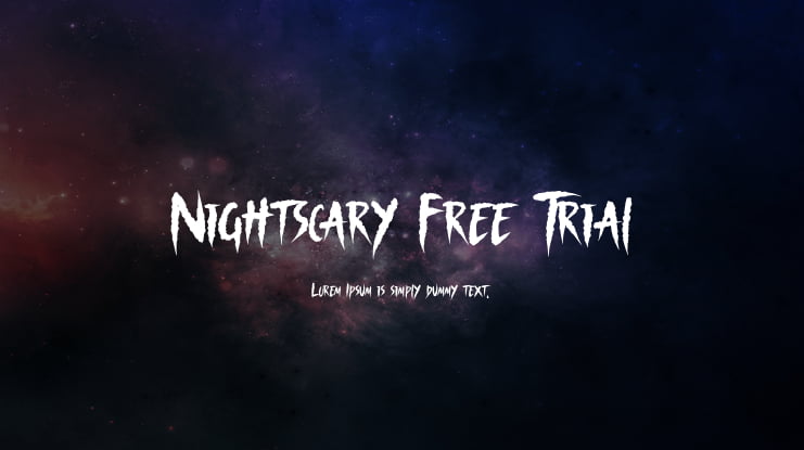 Nightscary Free Trial Font