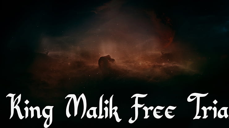 King Malik Free Trial Font