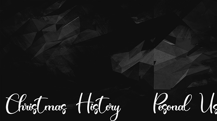 Christmas History - Pesonal Use Font