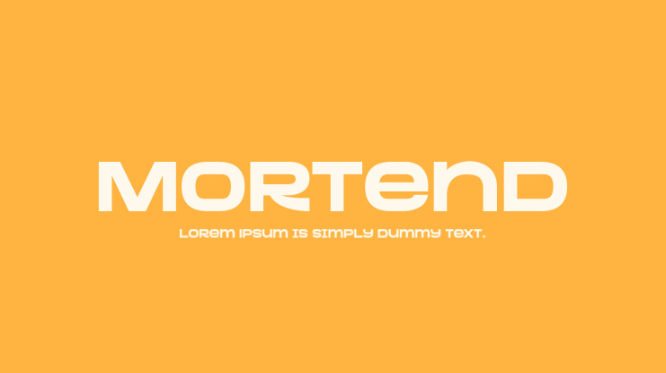 Mortend Font