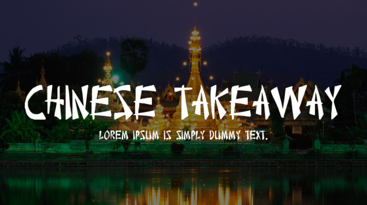 Chinese Takeaway Font
