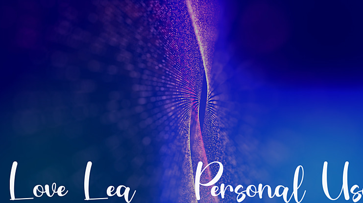 Love Lea - Personal Use Font