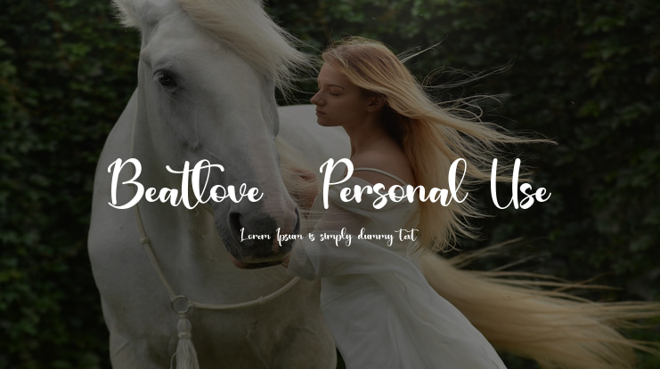 Beatlove -Personal Use Font