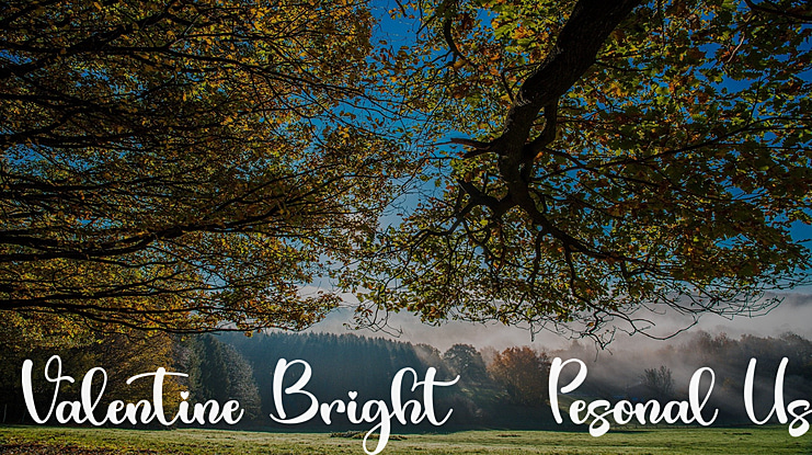Valentine Bright - Pesonal Use Font