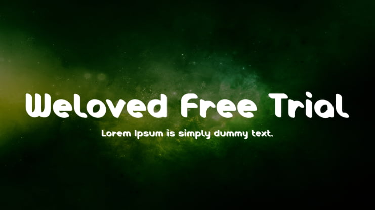 Weloved Free Trial Font